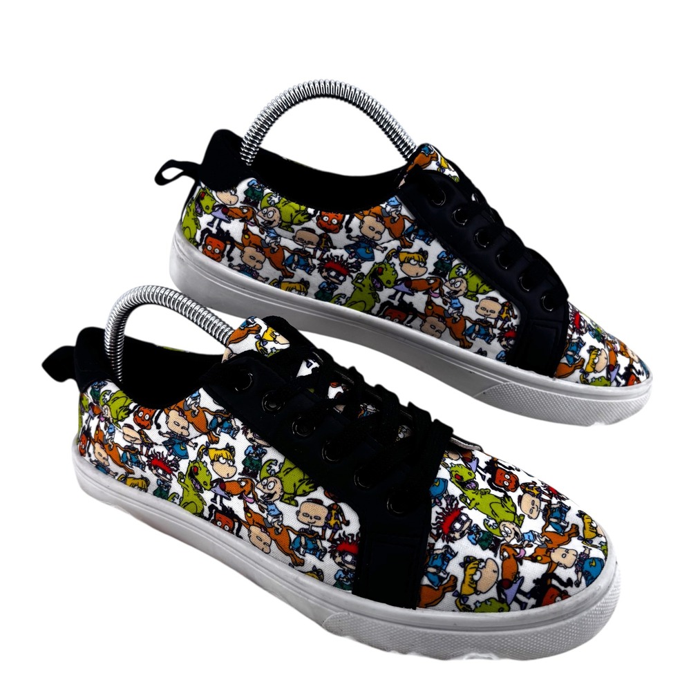 Rugrats Nickelodeon‎ Viacom Cartoon All-Over Print Lace-up Sneaker Women Size 7